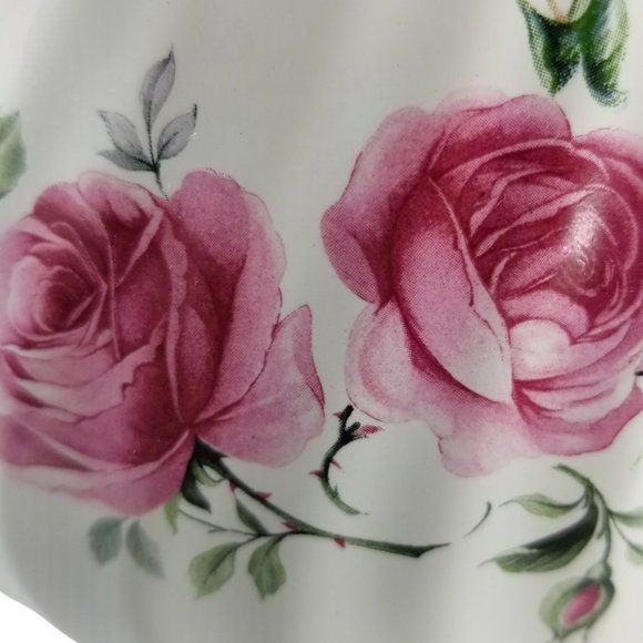 Staffordshire Arthur Wood & Sons Teapot #6426 Rose England Coffee Fine Teapot - Picture 7 of 9